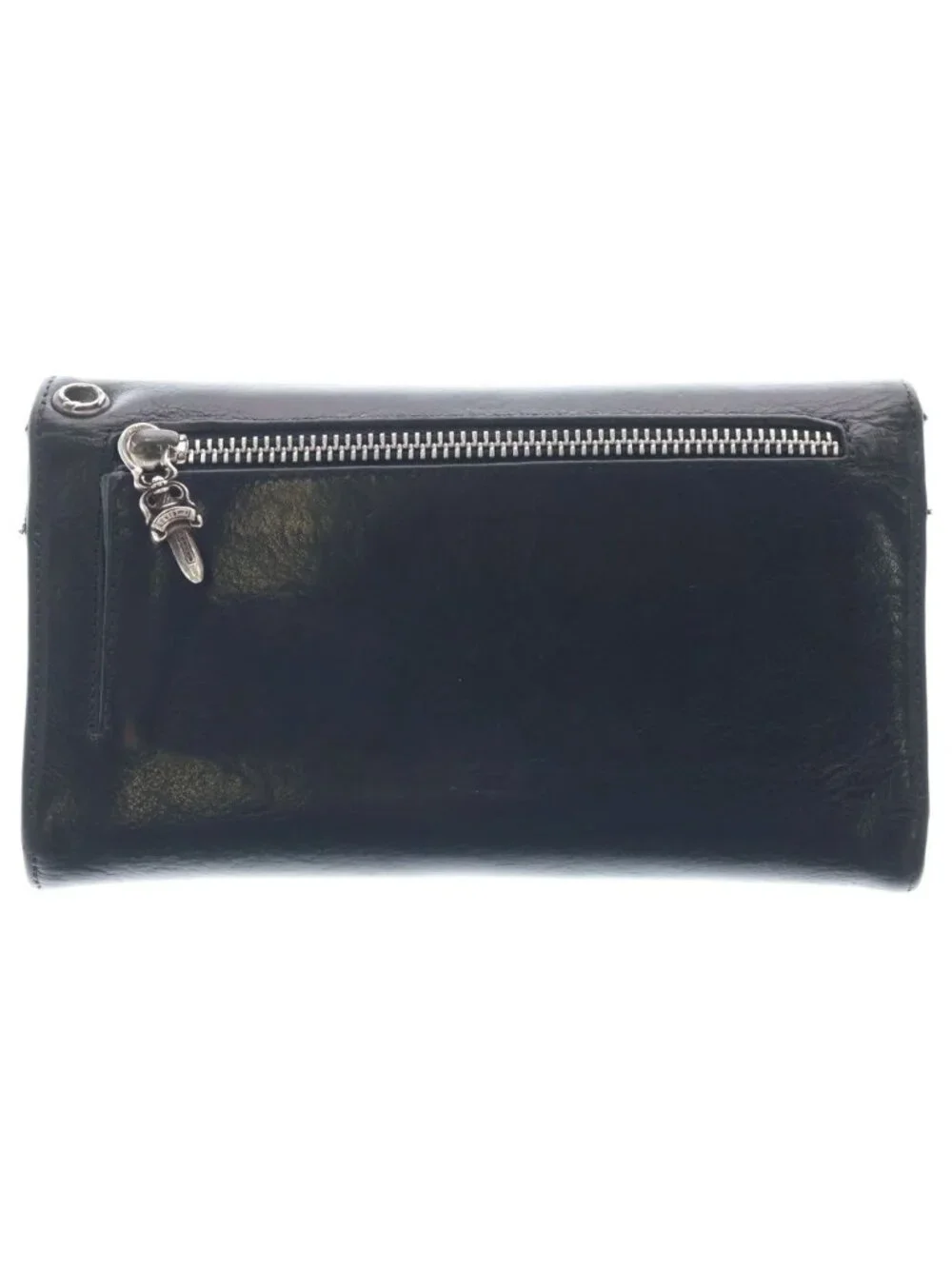 Chrome Hearts Wave Leather Wallet Black